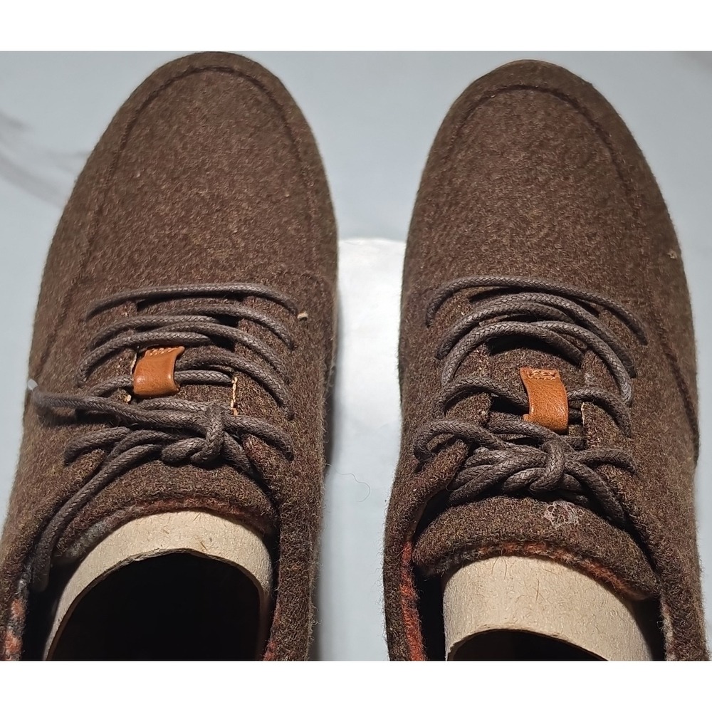 b.o.c. Brown Felt Lace-Up Sneakers Men's US 8 Comfort Casual‎ Shoes